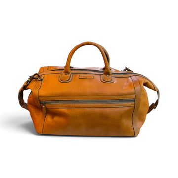 Goldpfeil Vintage Oxford Sportline Leather Boston Bag, Cognac