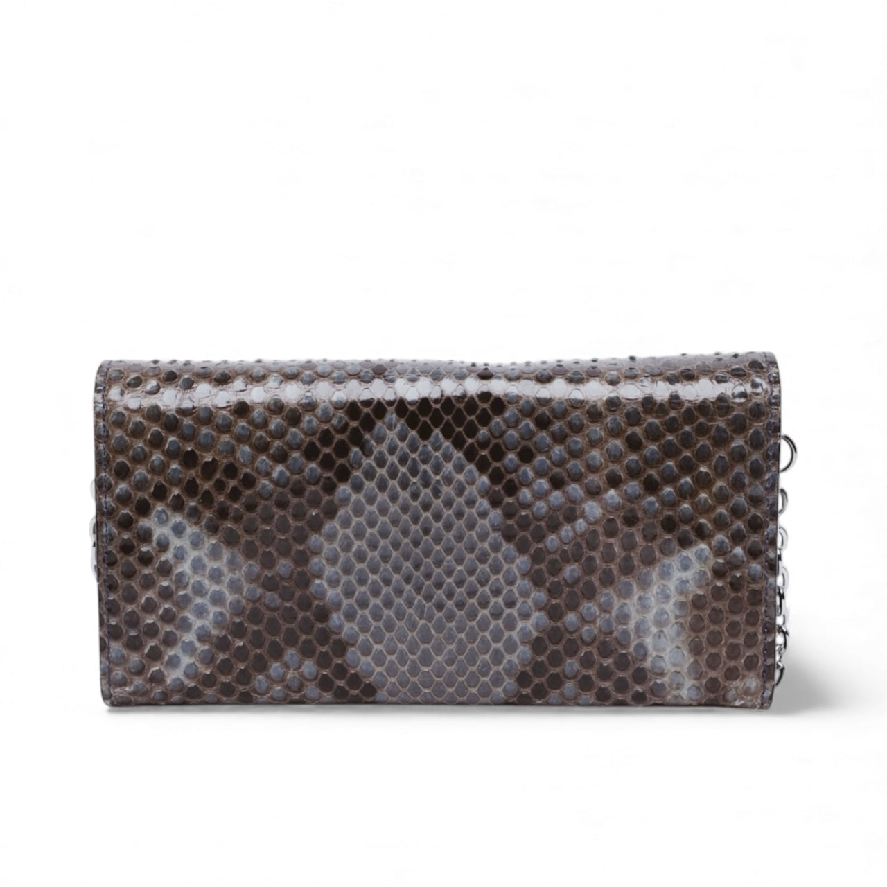 Authentic, Pre-owned Gucci Python Lady Lock Wallet On A Chain