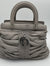 Christian Dior Leather Karenina Bag, Gray