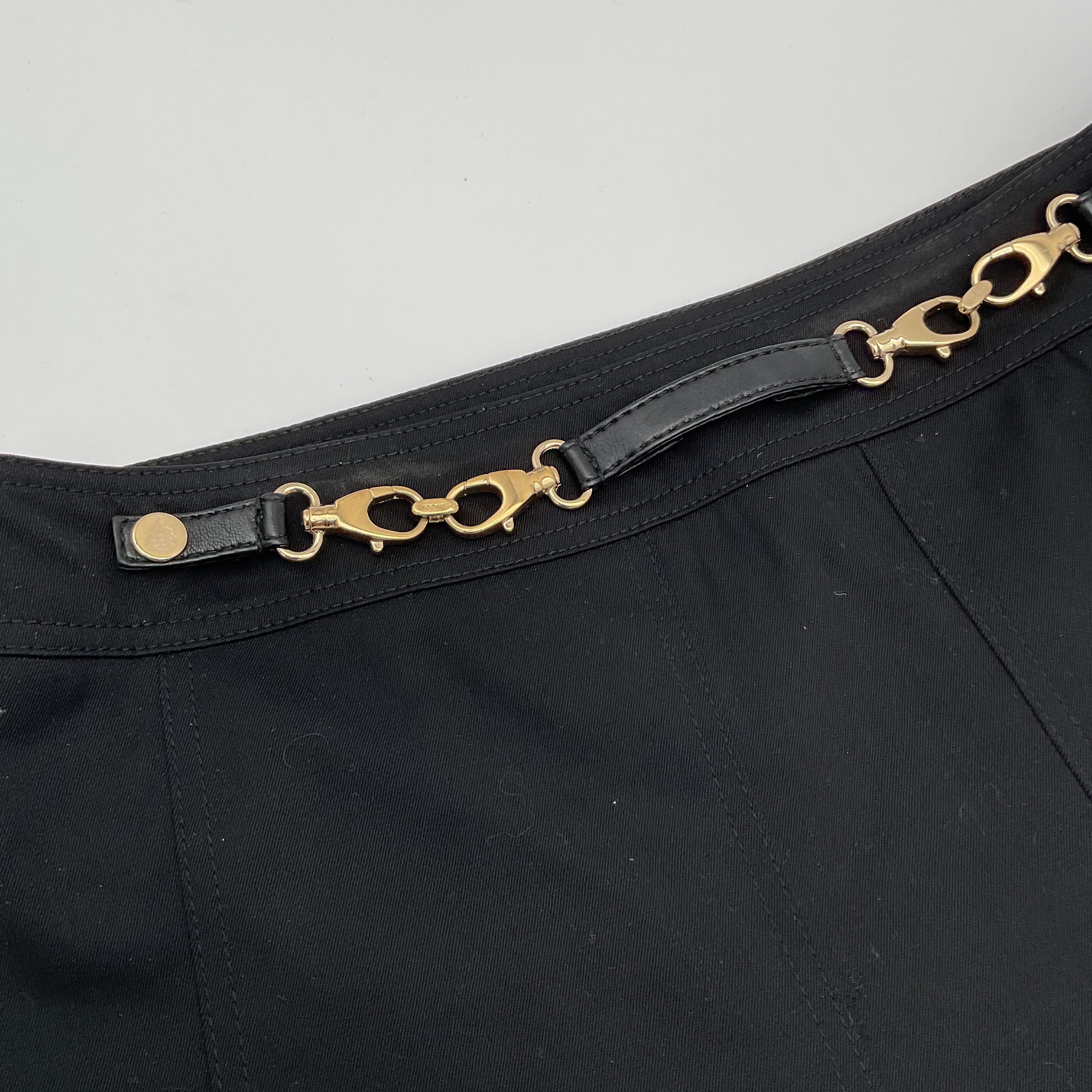Gucci Pleated Mini Skirt, Black Size  42