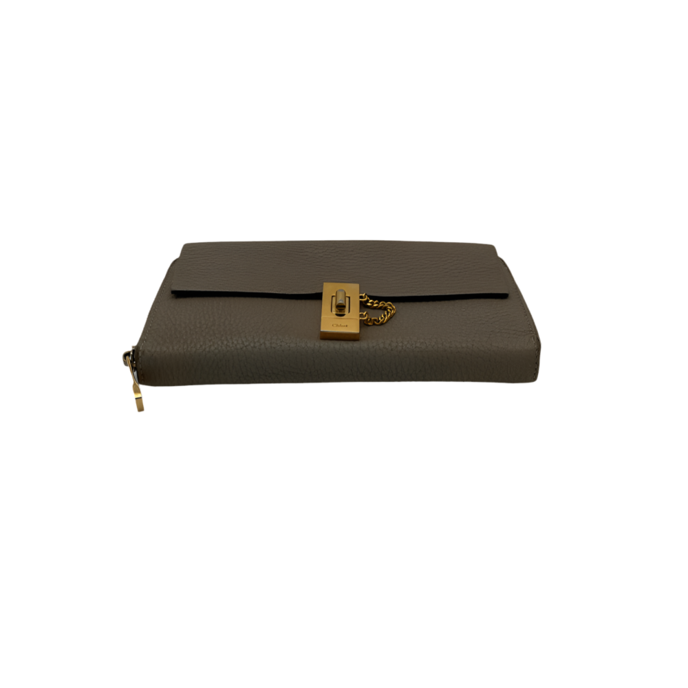 Authentic, Pre-owned Chloe Lambskin "Drew" Wallet
