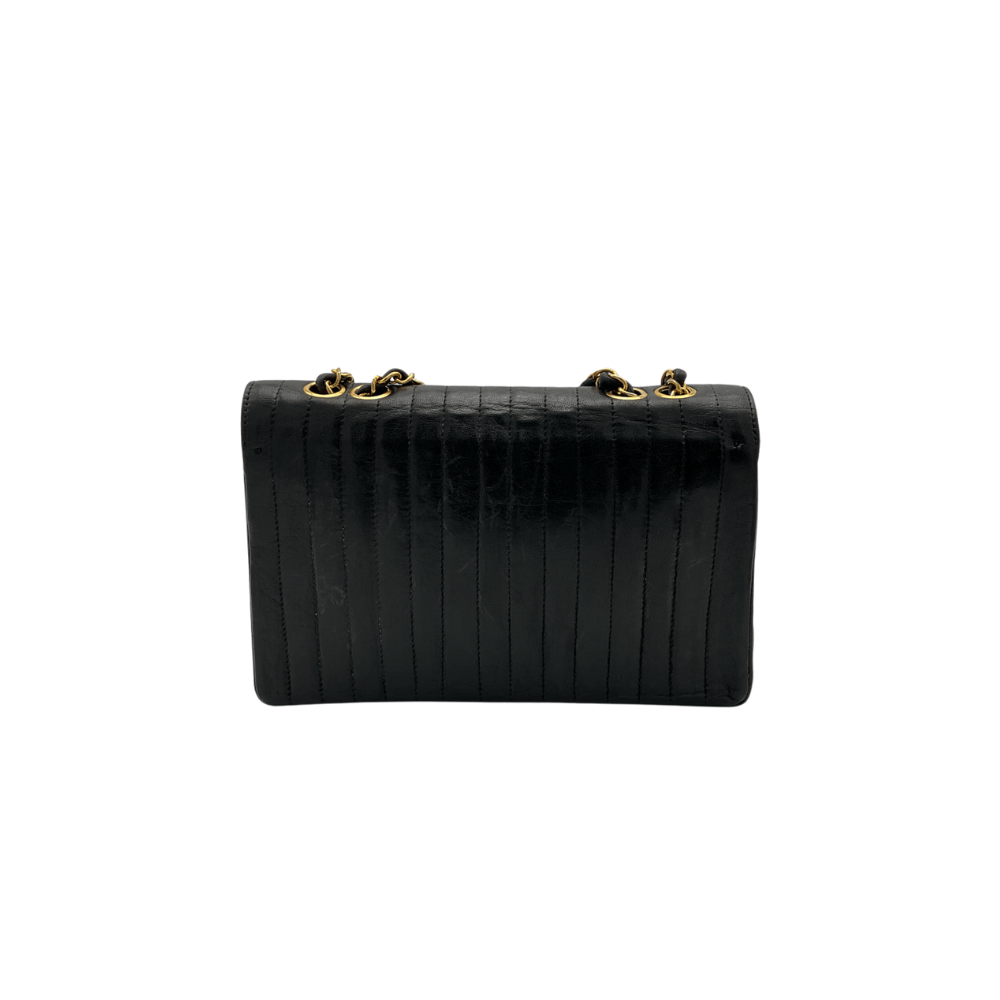 Chanel 2.55 Vintage, vertikale, gesteppte Lammleder-Flap-Tasche