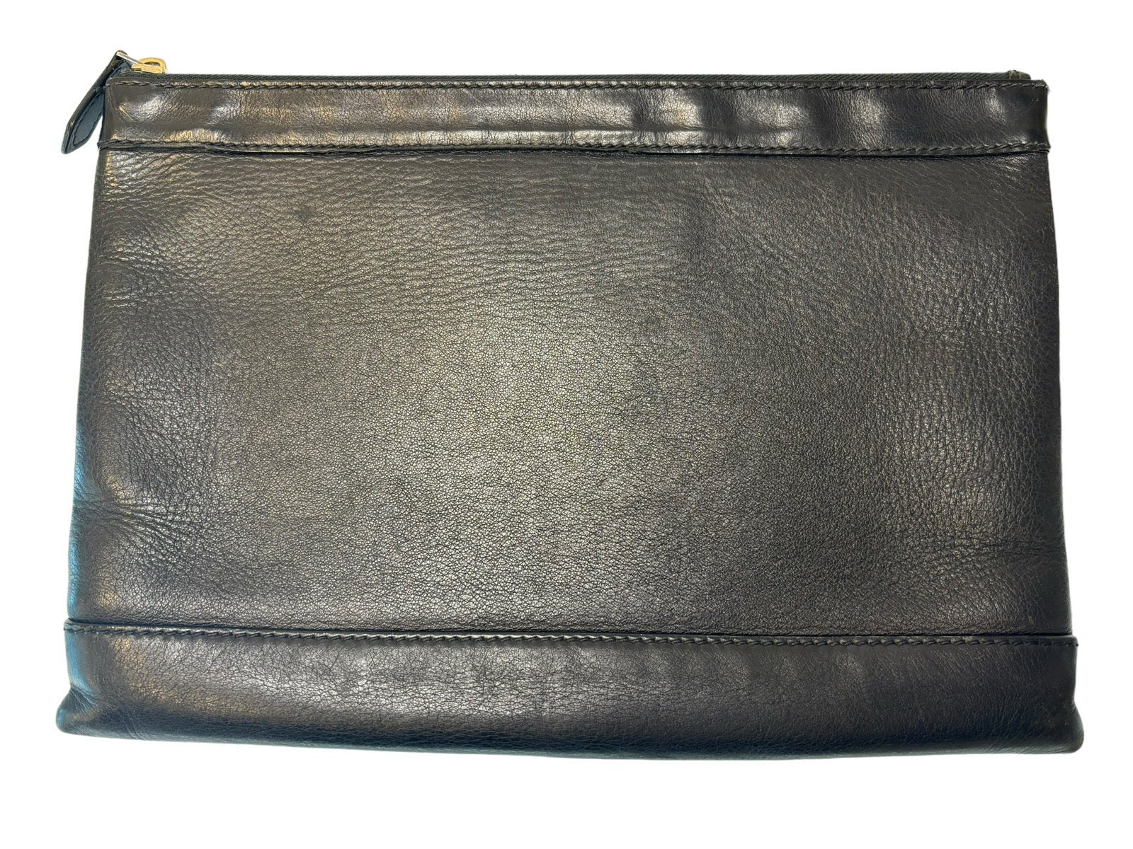 Balenciaga Unisex Leather Clutch Bag, Black