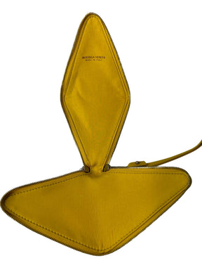 Bottega Veneta Pyramid Leather Case, Yellow