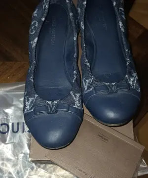 Louis Vuitton Denim Elsa Ballerina Flats EU size 37.5/ US size 7, Blue