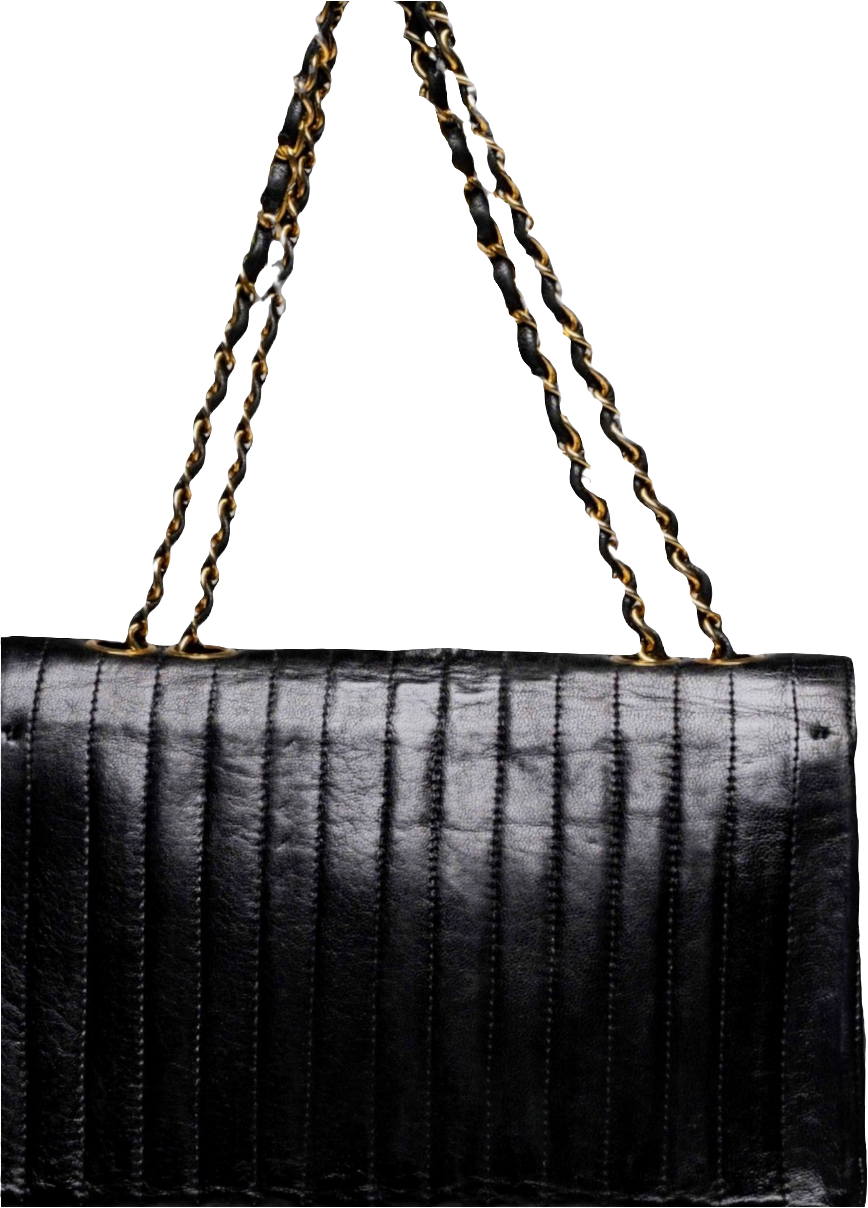 Chanel 2.55 Vintage, Vertical, Quilted, Lambskin Flap Bag