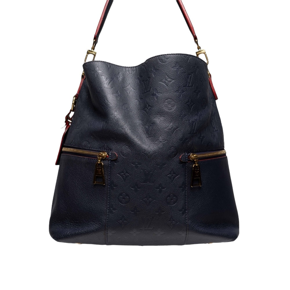 Louis Vuitton Melie Monogram Empreinte Tasche, Marineblau