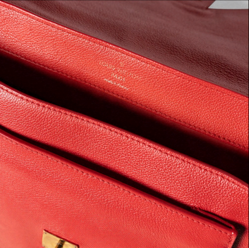Bolso Louis Vuitton Lockme Taurillon, rojo