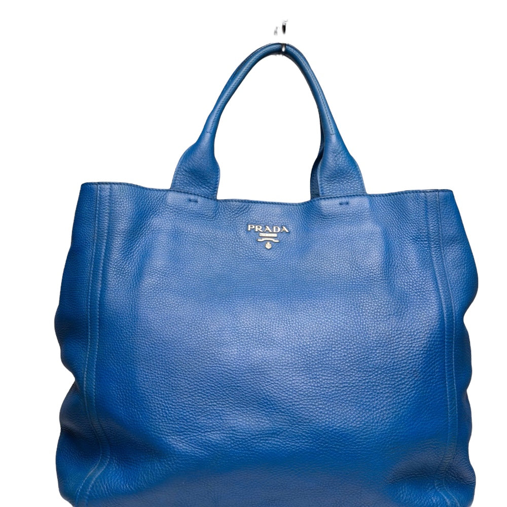Prada Vitello Daino Cobalto Bolsa de tela