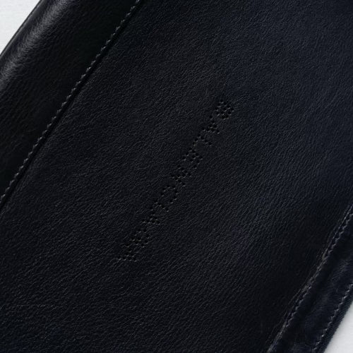 Bolso de mano unisex de piel Balenciaga, negro