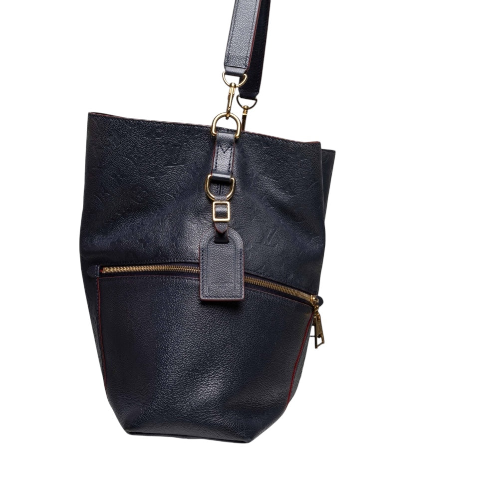 Louis Vuitton Melie Monogram Empreinte Tasche, Marineblau