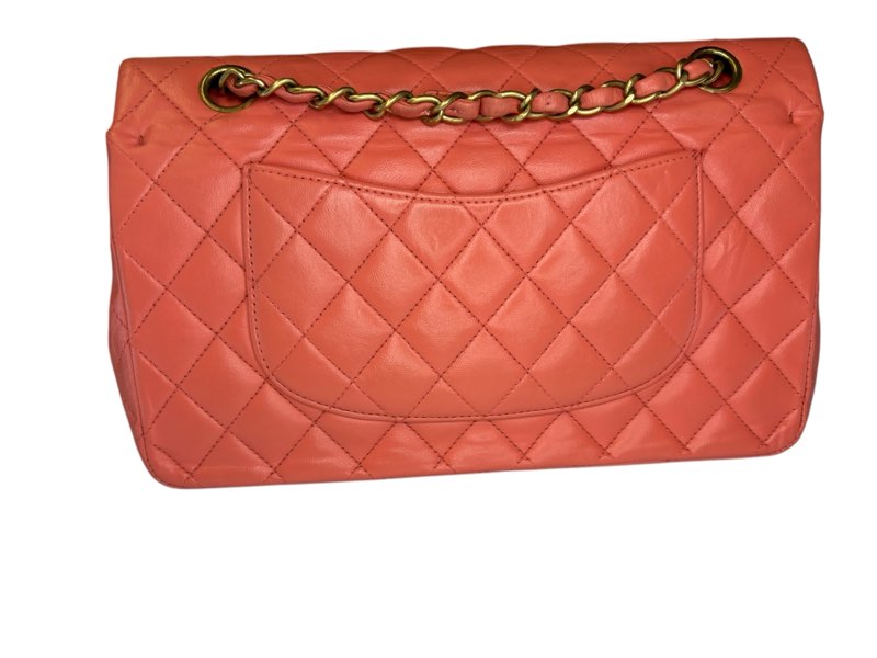 Chanel Vintage Timeless Classic Medium Flap Bag, Coral