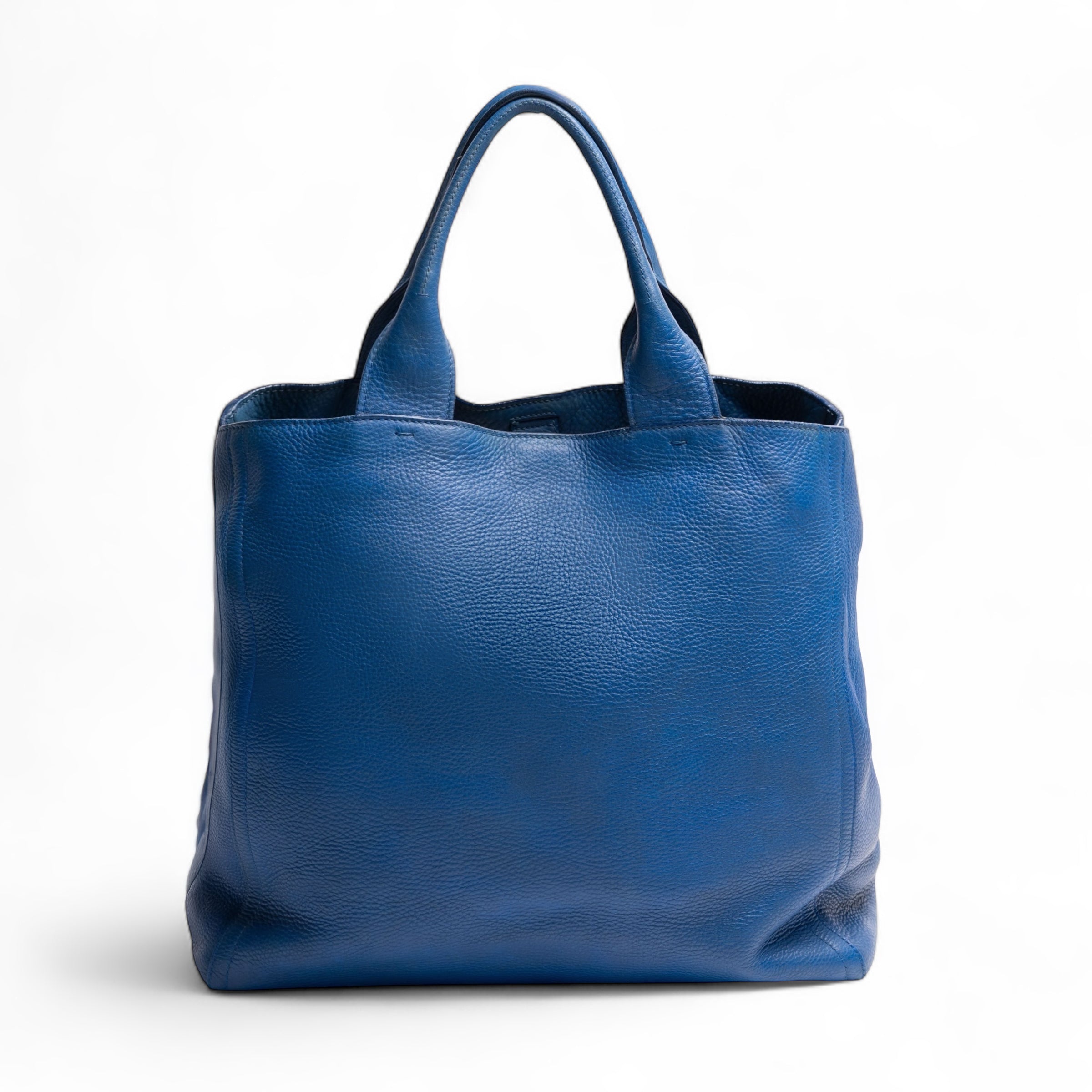 Prada Vitello Daino Cobalto Bolsa de tela